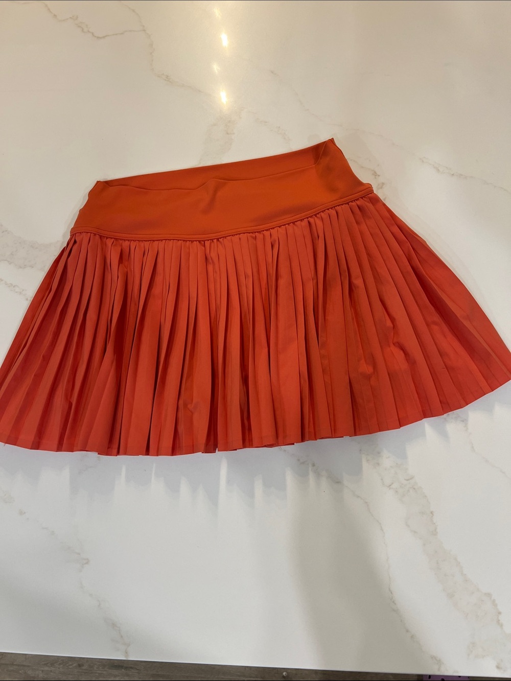 OFFLINE By Aerie All Aces Tennis Skort Bright Orange Pleated Athletic size Large - Picture 5 of 14
